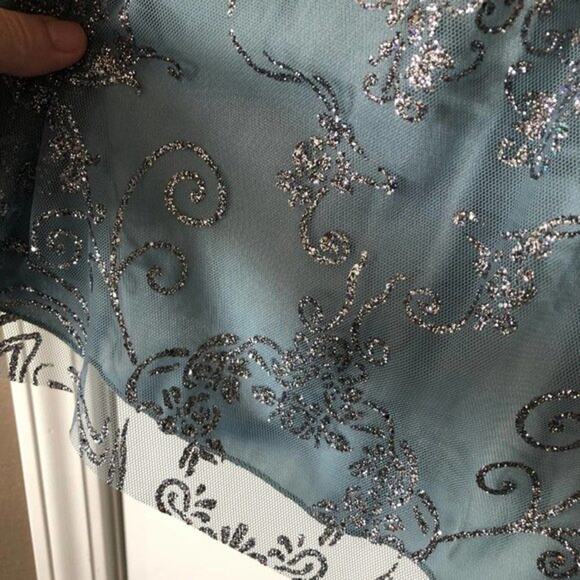 B. SMART "JI2CR3377" Social 9 DustyBlue Cocktail Dress Juniors 7 NWT - Picture 7 of 12